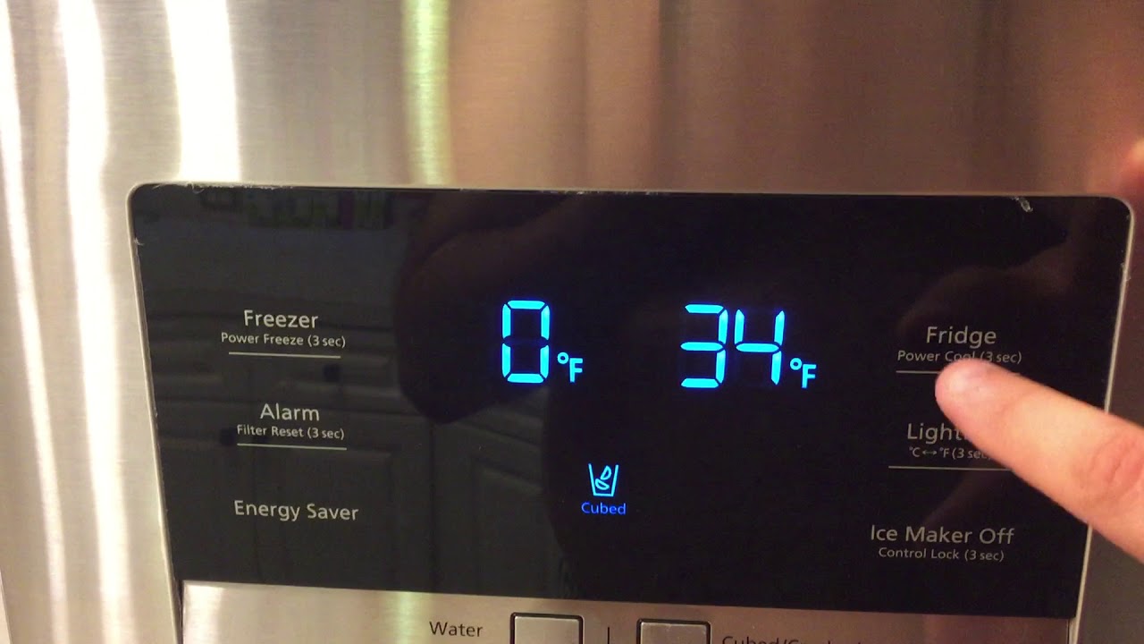 how to set temperature on samsung french door refrigerator