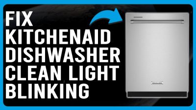 kitchenaid dishwasher keeps beeping and flashing clean